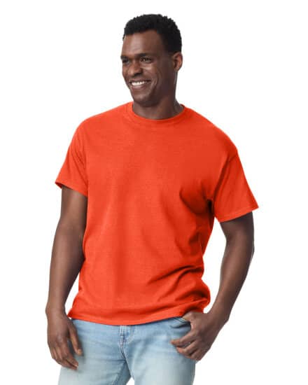T-Shirts in Orange: Ultra Cotton T-Shirt G2000 von Gildan