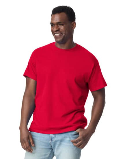 T-Shirts in Red: Ultra Cotton T-Shirt G2000 von Gildan
