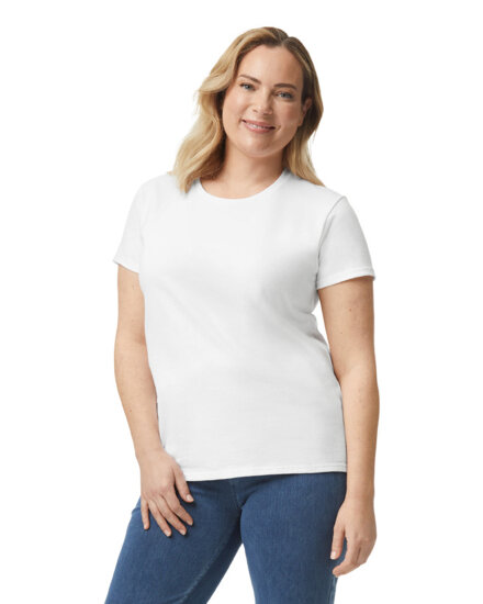 T-Shirts in White: Heavy Cotton™ Ladies` T-Shirt G5000L von Gildan