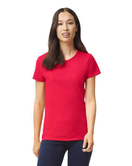 T-Shirts in Red: Heavy Cotton™ Ladies` T-Shirt G5000L von Gildan