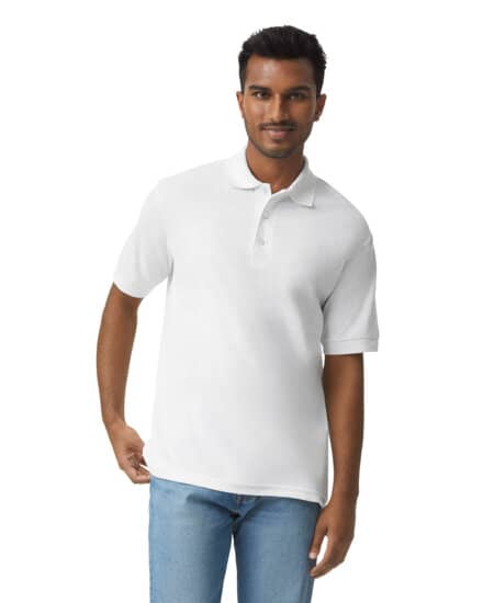 Poloshirts in White: DryBlend® Jersey Polo G8800 von Gildan