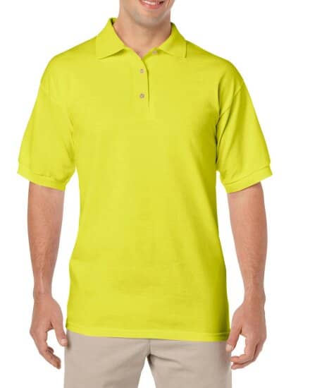 Poloshirts in Safety Green (Neon): DryBlend® Jersey Polo G8800 von Gildan