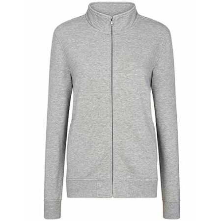HRM Women´s Premium Full-Zip Sweat Jacket Grey Melange
