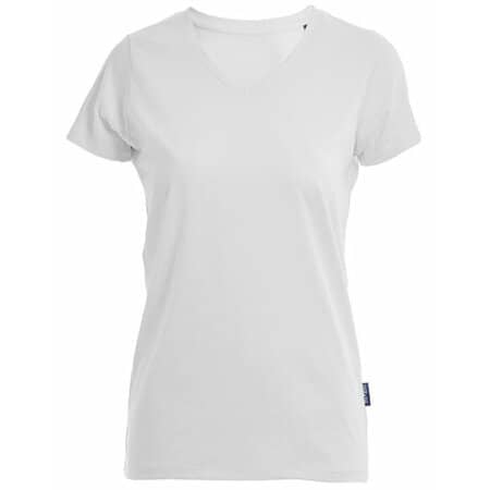 HRM Women´s Luxury V-Neck Tees White