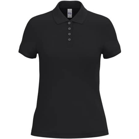 iDeal Basic Brand Damen Piqué-Poloshirt 296 Ideal Black