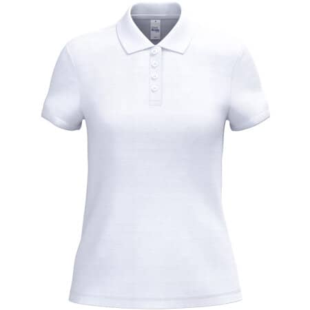 iDeal Basic Brand Damen Piqué-Poloshirt 296 Ideal White