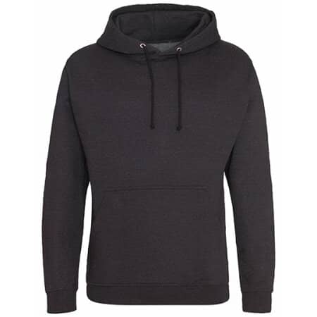 Just Hoods College Hoodie Black Smoke