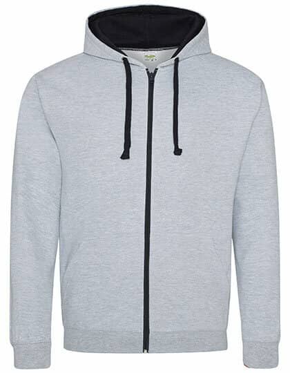 Jacken in Heather Grey|French Navy: Varsity Zoodie JH053 von Just Hoods