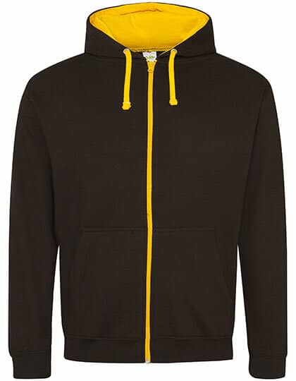 Jacken in Jet Black|Gold: Varsity Zoodie JH053 von Just Hoods