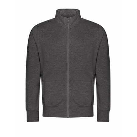 Just Hoods Campus Full Zip Sweat Charcoal