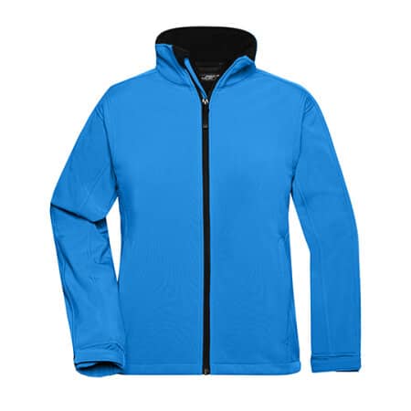 James+Nicholson Ladies` Softshell Jacket JN137 Aqua