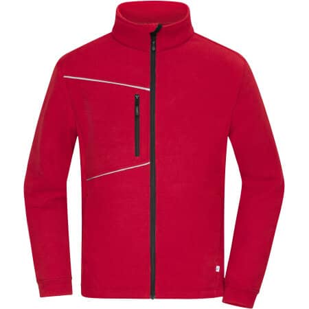 James+Nicholson Fleece Jacket - Corduroy Look 