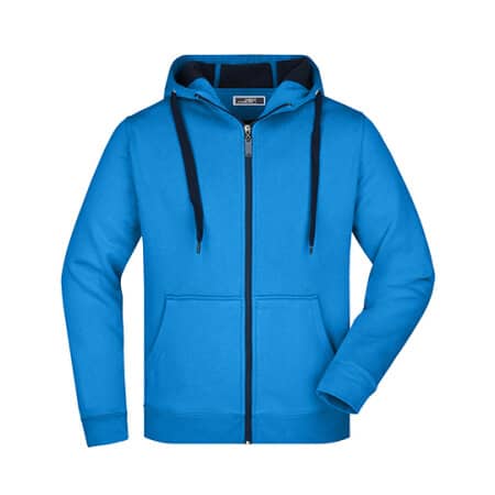 James+Nicholson Men`s Doubleface Jacket Azur|Navy