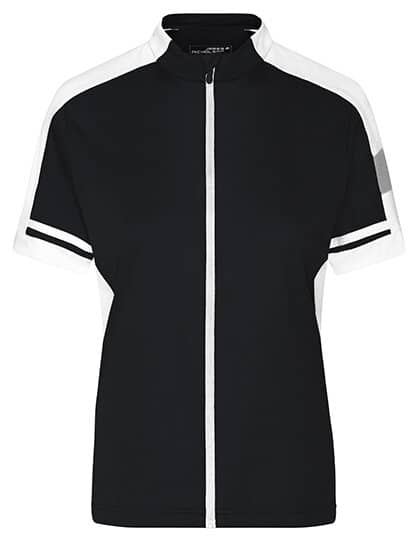 T-Shirts in Black: Ladies` Bike-T Full Zip JN453 von James+Nicholson