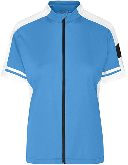 T-Shirts in Cobalt: Ladies` Bike-T Full Zip JN453 von James+Nicholson