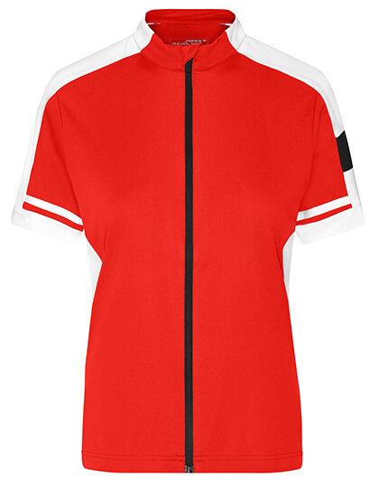 T-Shirts in Red: Ladies` Bike-T Full Zip JN453 von James+Nicholson