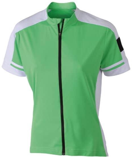 T-Shirts in Green: Ladies` Bike-T Full Zip JN453 von James+Nicholson