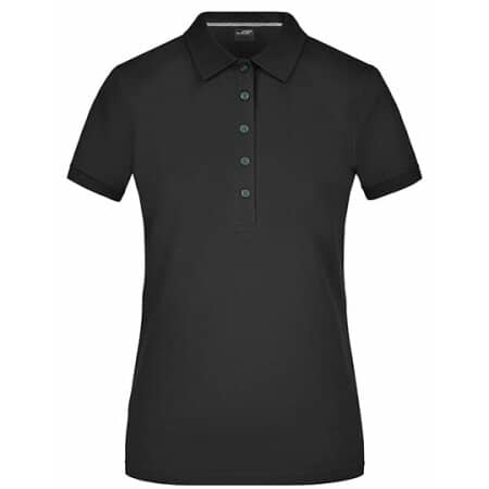 James+Nicholson Ladies` Pima Polo Black