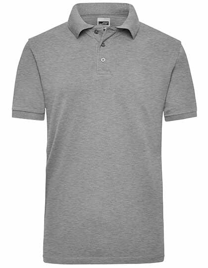 Poloshirts in Grey Heather: Workwear Polo Men JN801 von James+Nicholson