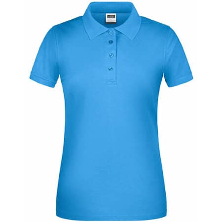James+Nicholson Ladies` Bio Workwear Polo Aqua