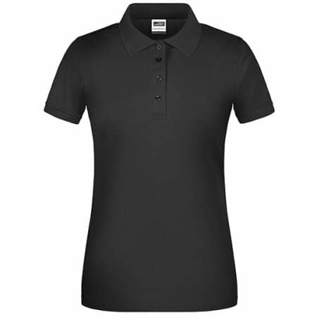 James+Nicholson Ladies` Bio Workwear Polo Black
