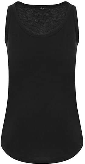 Tanktops in Solid Black: Tri-Blend Vest JT007 von Just Ts