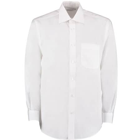 Kustom Kit Men`s Business Shirt Long Sleeve White