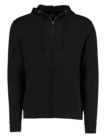 Jacken in Black: Klassic Hooded Zipped Jacket Superwash 60° Long Sleeve K303 von Kustom Kit