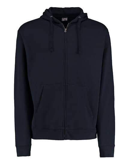 Jacken in Navy: Klassic Hooded Zipped Jacket Superwash 60° Long Sleeve K303 von Kustom Kit