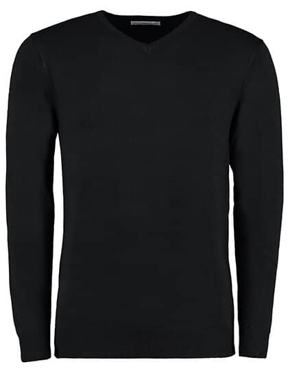Pullover in Black: Arundel V-Neck Sweater K352 von Kustom Kit