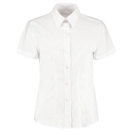 Kustom Kit Women`s Workwear Oxford Shirt Short Sleeve White