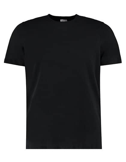 T-Shirts in Black: Fashion Fit Cotton Tee K507 von Kustom Kit