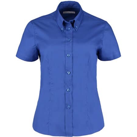 Kustom Kit Women`s Corporate Oxford Shirt Short Sleeve Royal