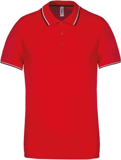 Poloshirts in Red|Navy|White: Herren Piqué Poloshirt Kurzarm KB250 von Kariban