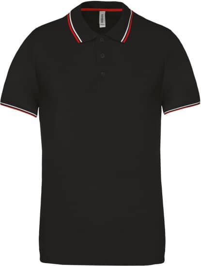 Poloshirts in Black|Red|White: Herren Piqué Poloshirt Kurzarm KB250 von Kariban