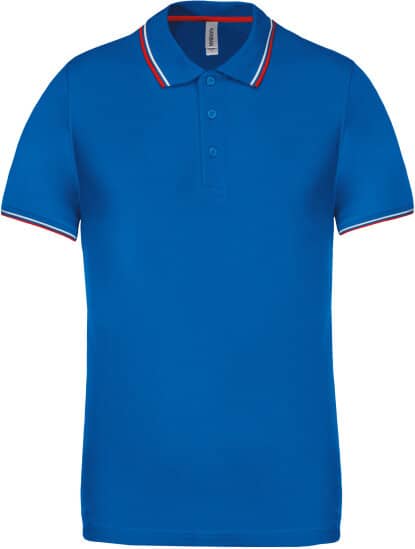 Poloshirts in Light Royal Blue|Red|White: Herren Piqué Poloshirt Kurzarm KB250 von Kariban