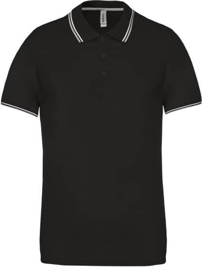 Poloshirts in Black|Light Grey|White: Herren Piqué Poloshirt Kurzarm KB250 von Kariban