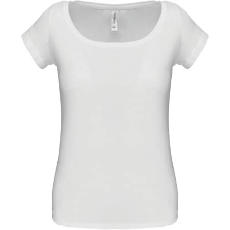 Kariban Ladies’ Boat Neck Short-sleeved T-shirt 