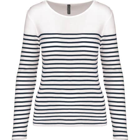 Kariban Damen-Marineshirt Langarm 