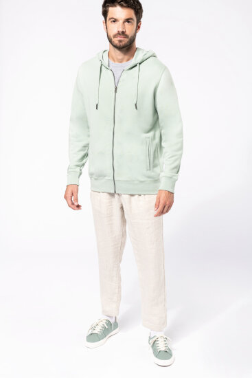 Jacken: Umweltfreundliches Unisex-Kapuzensweatshirt mit Reißverschluss KB4008 von Kariban