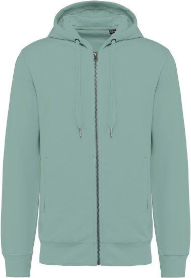 Jacken in Sage: Umweltfreundliches Unisex-Kapuzensweatshirt mit Reißverschluss KB4008 von Kariban