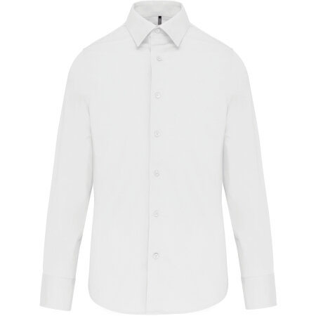 Kariban Damen Stretchbluse Langarm White