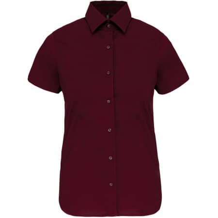 Kariban Damen Stretchbluse Kurzarm 