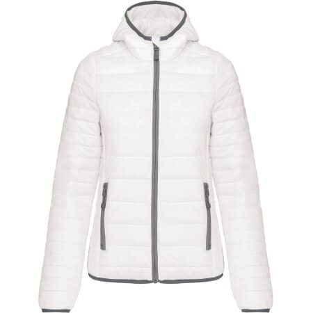 Kariban Leichte Damen-Steppjacke mit Kapuze 
