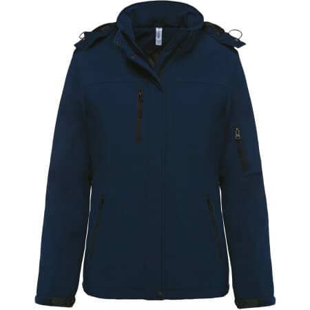 Kariban Damenparka Softshell wattiert mit Kapuze 