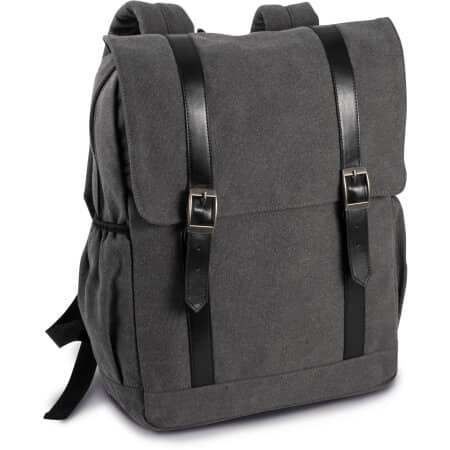 Kimood Canvas-Rucksack mit Klappe 