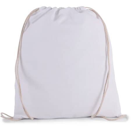 Kimood Kleiner Rucksack aus Bio-Baumwolle mit Kordeln 