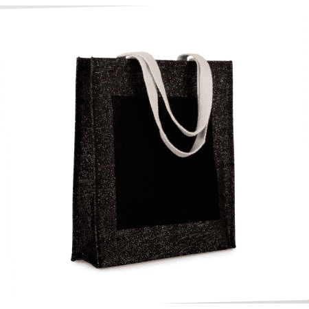 Kimood Jute Shopper - Silver - Gold 