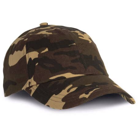 K-up Camouflage Dad Cap - 6-Panel-Kappe Khaki Camouflage