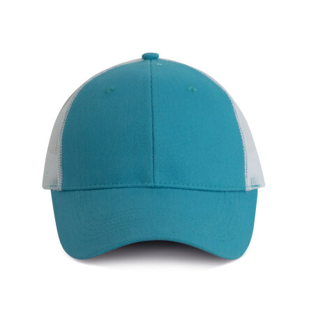 K-up 6-Panel-Trucker-Kappe Surf Blue|White